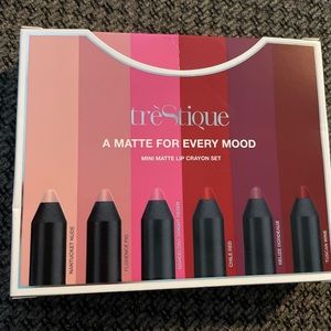 treStiques “A Matte for Every Mood” 6 mini lip crayon set!
